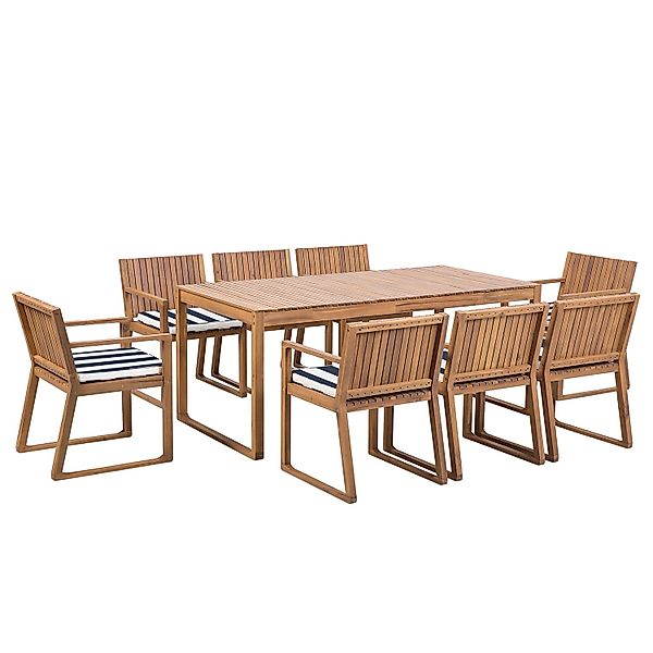 Beliani Gartentisch Set SASSARI Marineblau 90x180x80 günstig online kaufen