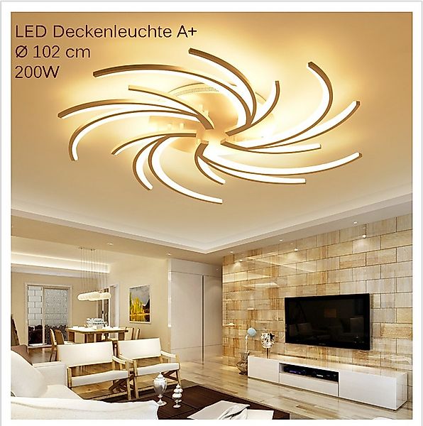 Eurotondisplay LED Deckenleuchte LED Deckenleuchte 2042 Fernbedienung Licht günstig online kaufen