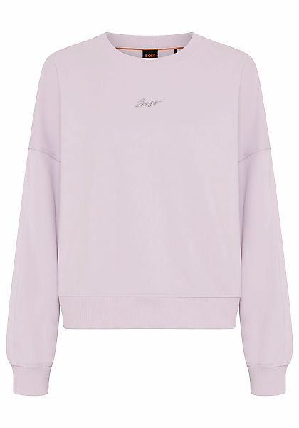 BOSS ORANGE Sweater "Ever Premium Damenmode", mit Logostickerei, aus Baumwo günstig online kaufen