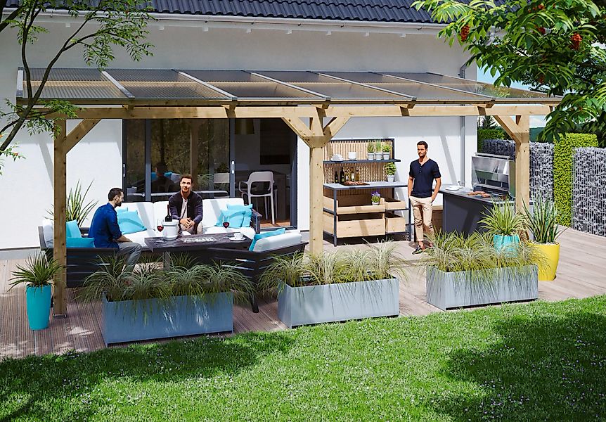 Skanholz Terrassendach "Andria" Leimholz günstig online kaufen