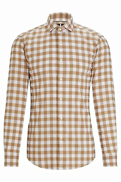 BOSS Langarmhemd Herren Hemd P-HANK SPREAD Slim Fit (1-tlg) günstig online kaufen