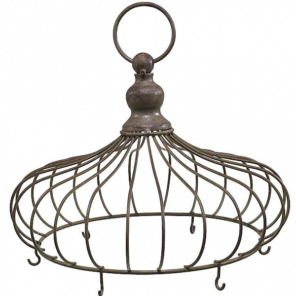 Viana Gartenfigur Metallkrone Vintage Braun Ø20cm günstig online kaufen