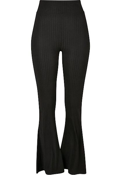 URBAN CLASSICS Leggings Urban Classics Damen Ladies High Waist Rib Flared L günstig online kaufen