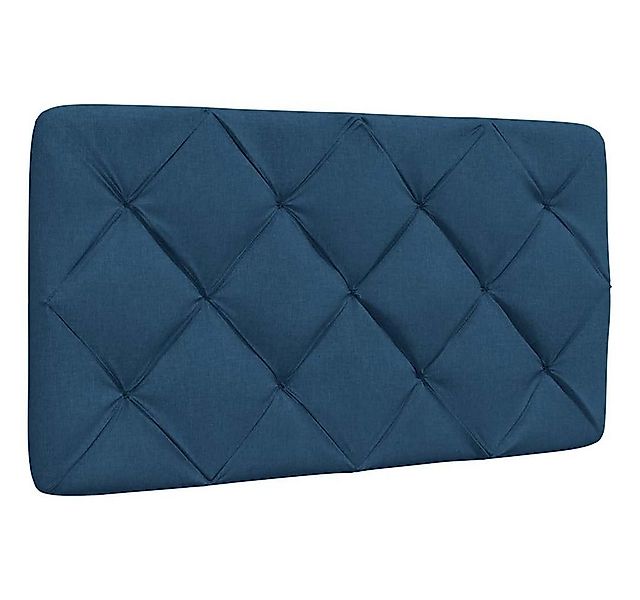 vidaXL Bett Kopfteil-Kissen Blau 80 cm Stoff (1-tlg) günstig online kaufen