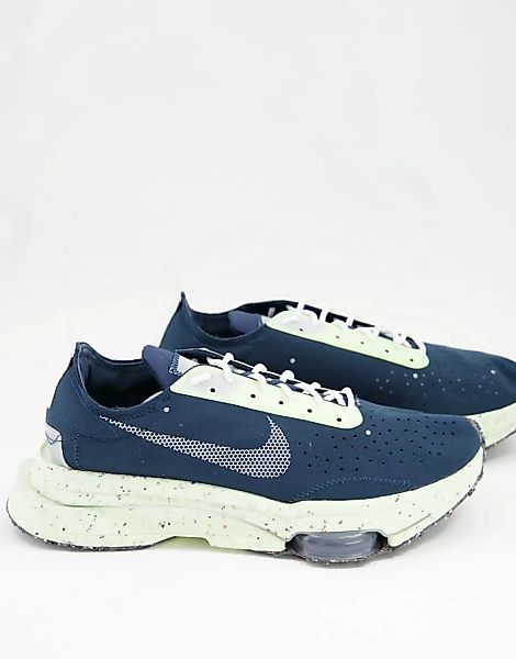 Nike – Air Zoom-Type Crater – Sneaker in Marineblau und Limette günstig online kaufen
