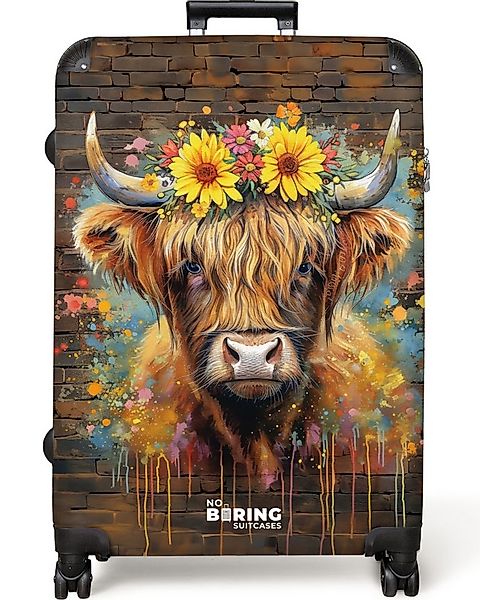 NoBoringSuitcases.com© Hartschalen-Trolley Graffiti Schottischer Highlander günstig online kaufen