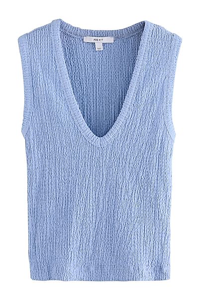 Next Trägertop Strukturiertes Tanktop mit V-Ausschnitt günstig online kaufen