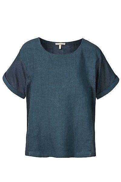 Himalaya Clothing Kurzarmshirt Lässiges Leinen-Shirt Damen mit Rundhalsauss günstig online kaufen