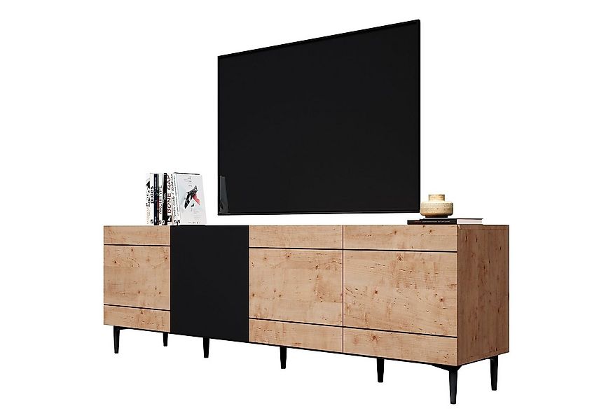 Newroom Sideboard Nizza, Wildeiche Sideboard Vintage Industrial Highboard A günstig online kaufen