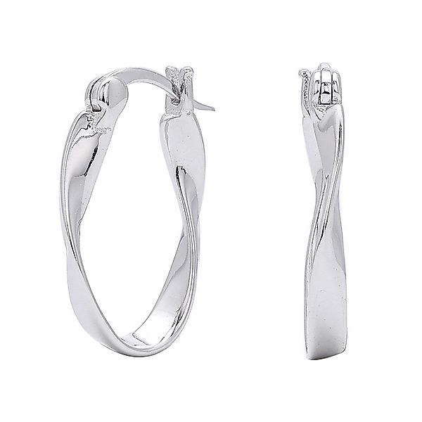 KARMA Creolen-Set Creolen Silber 925 weißvergoldet günstig online kaufen