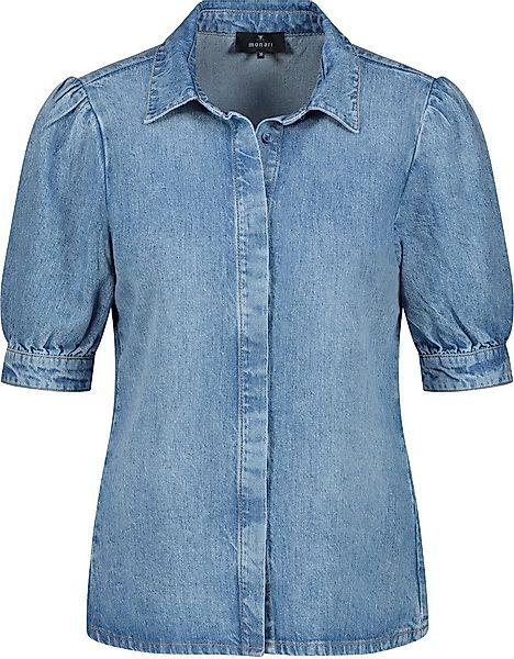 Monari Kurzarmshirt Bluse mit Puffärmeln jeans günstig online kaufen