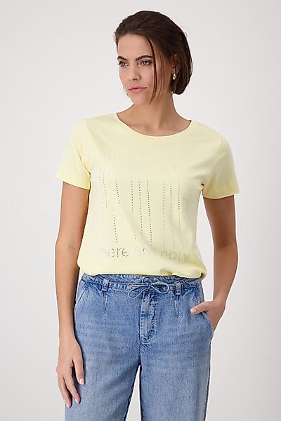 Monari Rundhalsshirt mit Glitzernieten günstig online kaufen