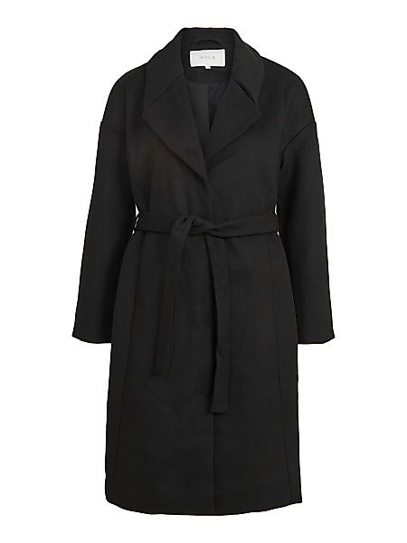VILA Taillengürtel Mantel Damen Schwarz günstig online kaufen
