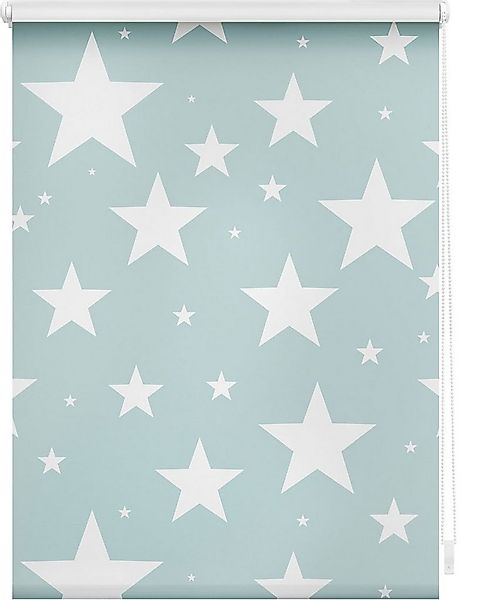 Seitenzugrollo Rollo Klemmfix, ohne Bohren, blickdicht, Sterne, LICHTBLICK günstig online kaufen