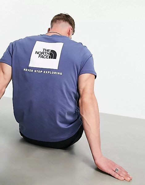 The North Face – Red Box – Blaues T-Shirt günstig online kaufen