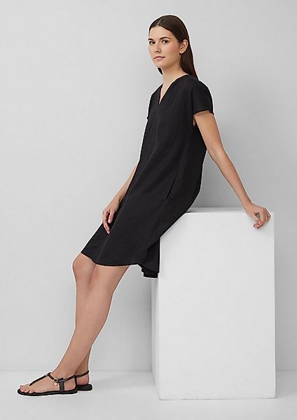 s.Oliver Minikleid Kleid Blusenkleid aus Leinenmix mit Eingrifftaschen günstig online kaufen