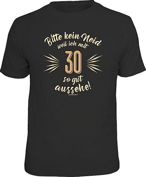RAHMENLOS® T-Shirt als Geschenk zum 30. Geburtstag - Bitte kein Neid günstig online kaufen