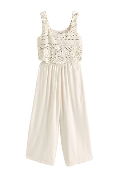 Next Jumpsuit Sommer-Jumpsuit mit Häkeltop, Petite günstig online kaufen