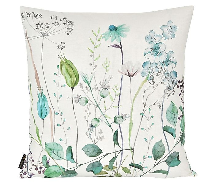 Yve! Decoration Kissenhülle MERIL, Weiß, Petrol, günstig online kaufen