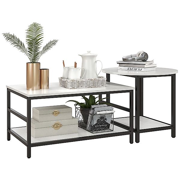 HOMCOM Couchtisch 2er-Set Beistelltisch, im Moderndesign, günstig online kaufen