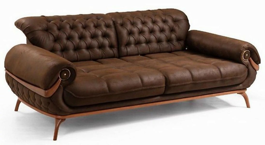 Casa Padrino Chesterfield-Sofa Casa Padrino Luxus Chesterfield Wohnzimmer S günstig online kaufen