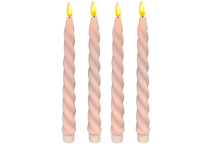 matches21 HOME & HOBBY LED-Kerze LED Stabkerzen Rosa im 4er Set, in Ø 2,2 x günstig online kaufen