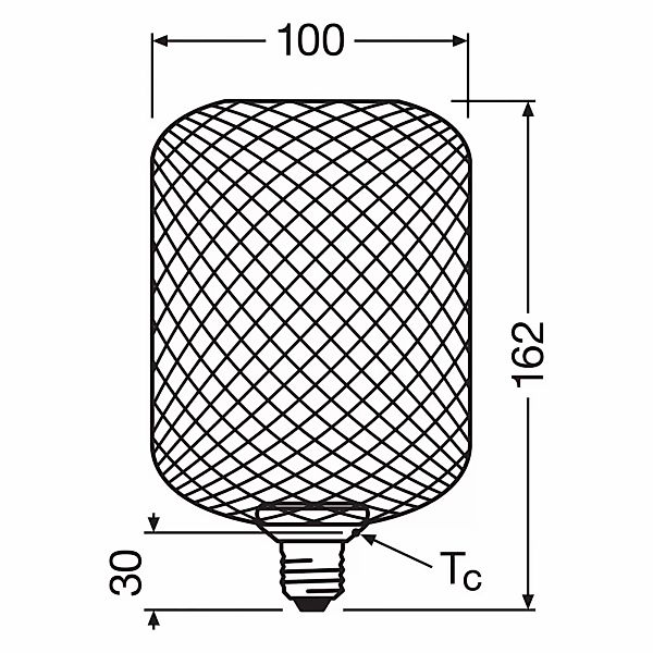 LEDVANCE DECOR FLAT LAMP IN METAL HOUSING 3.5W 827 Frosted E27 Non-DIM - 40 günstig online kaufen