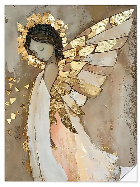 Posterlounge Wandbild Goldener Engel III, LSR günstig online kaufen
