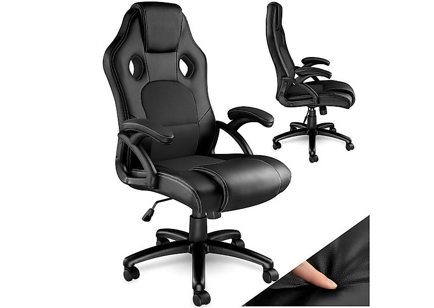 tectake Gaming-Stuhl Bürostuhl (Set, 1 St), Überzug aus weichem Kunstleder günstig online kaufen