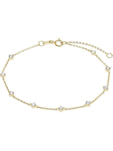 FAVS Silberarmband FAVS Damen-Armband 375er Gelbgold 9 Zirkonia, Modern günstig online kaufen