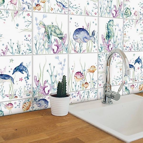 K&L Wall Art Fliesenaufkleber Fliesenaufkleber Set günstig online kaufen
