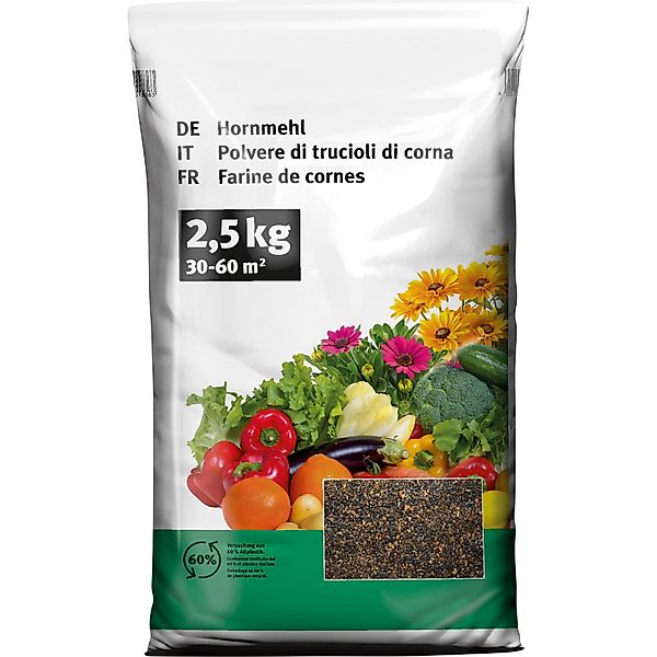 BIO Hornmehl 2,5 kg 30-60 m2 günstig online kaufen