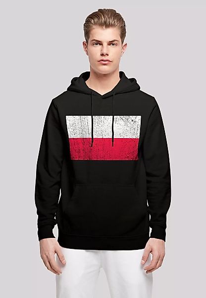 F4NT4STIC Kapuzenpullover "Poland Polen Flagge distressed", Print günstig online kaufen