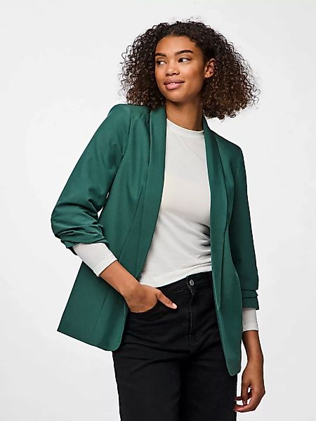 pieces Blusenblazer "PCBOSELLA 3/4 BLAZER NOOS", mit Faltendetail am Ärmel günstig online kaufen