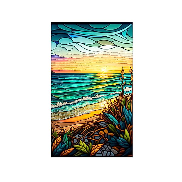 GarveeMore Fenstersticker PVC-Farbglas Glas Fensterfolie Aufkleber Nicht kl günstig online kaufen