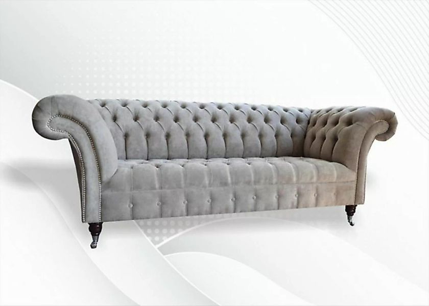 Xlmoebel Sofa Modernes Chesterfield-Stoffsofa 3-Sitzer Wohnlandschaft, Herg günstig online kaufen