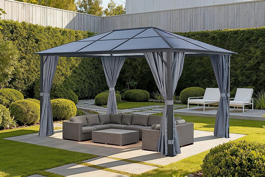 KONIFERA Pavillon Aruba, mit 4 Seitenteilen, Gestell aus Aluminium, Dach au günstig online kaufen