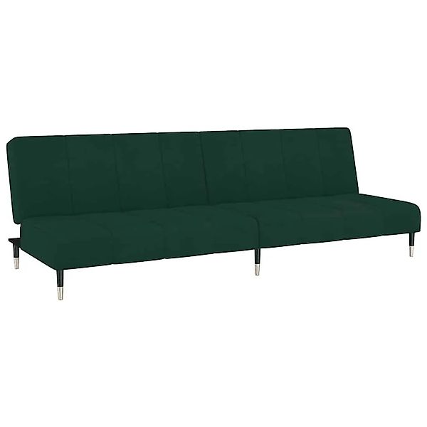 vidaXL Schlafsofa 2-Sitzer Dunkelgrün Samt 375876 günstig online kaufen