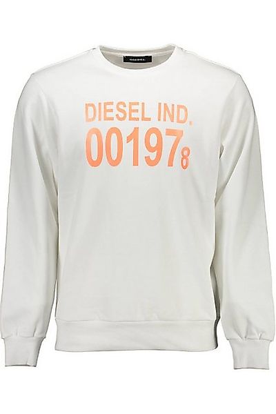 Diesel Sweatshirt Moderner Herrenpullover in Weiß: Rundhals günstig online kaufen