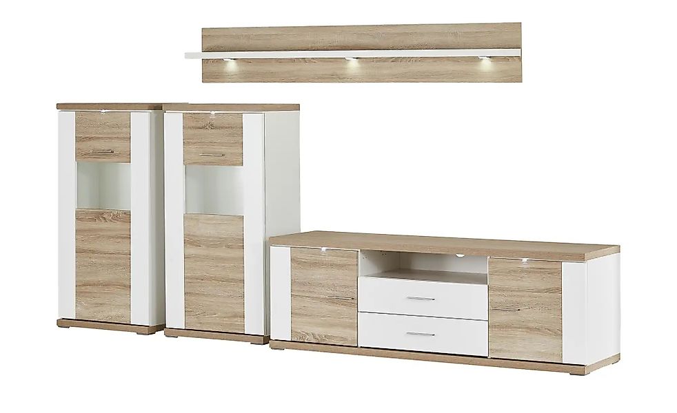 uno Wohnwand  Titan ¦ holzfarben ¦ Maße (cm): B: 310 H: 180 T: 52.0 Kommode günstig online kaufen