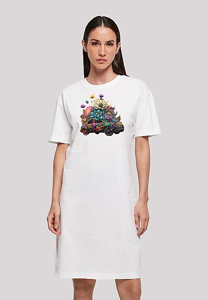 F4NT4STIC Shirtkleid "Blumen Auto" Ohne Taschen Print günstig online kaufen