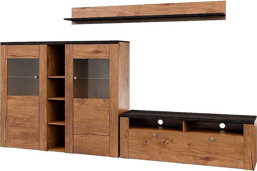 Home affaire Wohnwand "Larona, Wohnwand, Set 3 teilig,", (3 St.), Wohnzimme günstig online kaufen