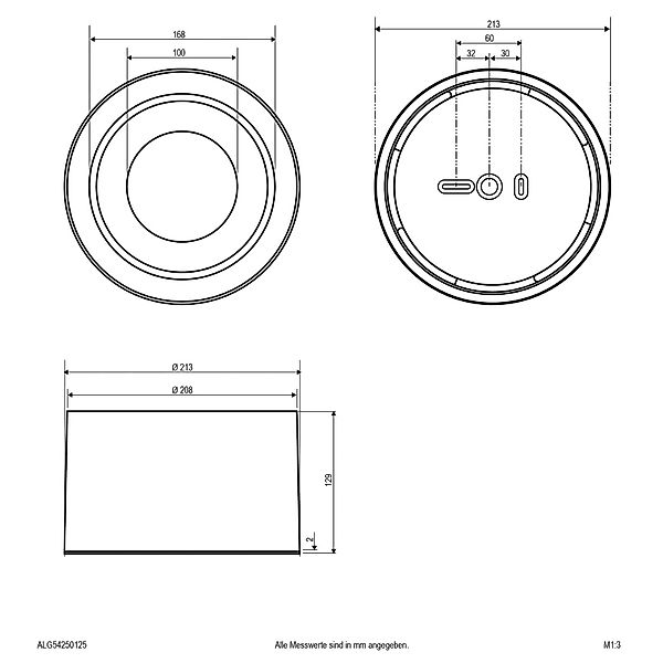 EVN Lichttechnik LED-Anbauleuchte ALG54250125 günstig online kaufen