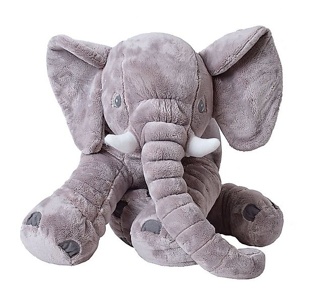 TE-Trend Kuscheltier Elefant 68 cm Plüschtier Plüsch Deko Stofftier Kissen günstig online kaufen