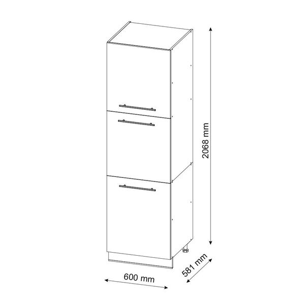 Vicco Herdumbauschrank Fame-Line, Grün-Gold Landhaus/Weiß, 60 günstig online kaufen