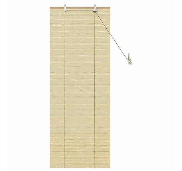 Rollo Rollo mit Vorhängen Natur 60 x 160 cm Bambus, vidaXL günstig online kaufen