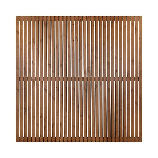 Sichtschutzzaun-Element Quadra 180 cm x 180 cm Natur Lackiert günstig online kaufen