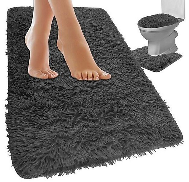 Ruhhy Badematte Badteppiche Badematte Klomatte, Höhe 50 mm, rutschhemmend b günstig online kaufen