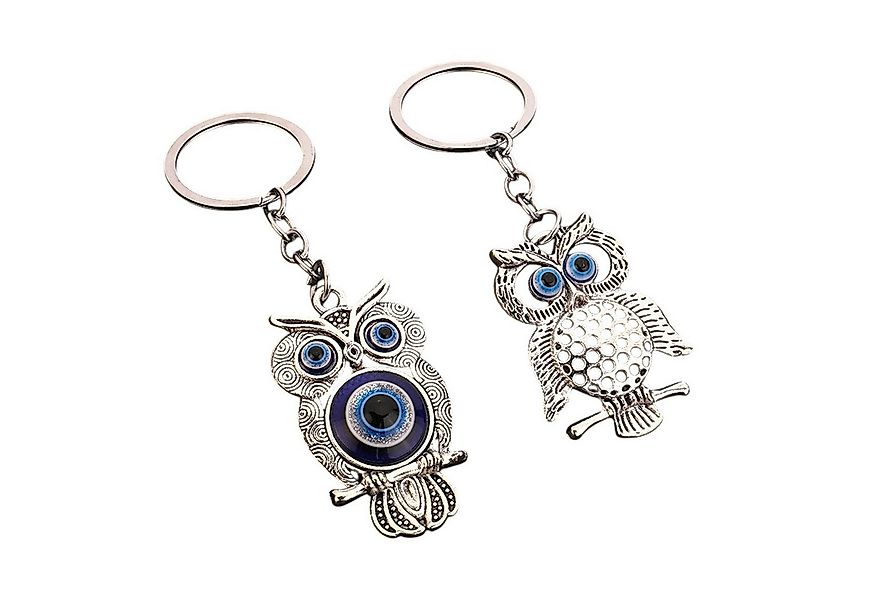 KARMA Schlüsselanhänger Set Eule 2er Set Legierung silber 11 cm Deko (Dekoe günstig online kaufen