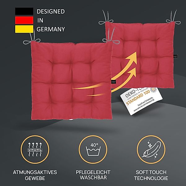 LILENO HOME Stuhlkissen Sitzkissen für Gartenstuhl, günstig online kaufen